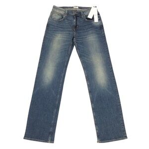 Hudson Wilde Relax Straight Stretch Jeans Men's Size 32 32X34 Distress Blue NWT